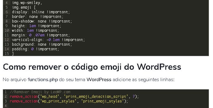 Como remover o Emoji do WordPress sem plugin